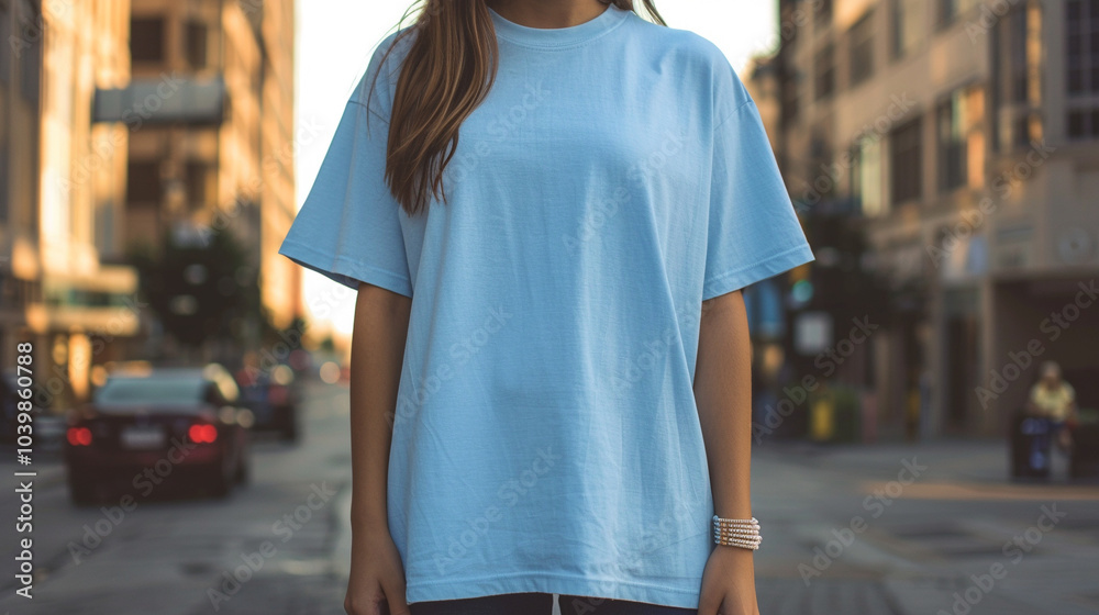 Obraz premium MOCKUP of a plain BLANK T SHIRT 