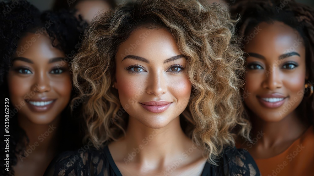 a diverse group of beautiful women showcasing natural beauty glowing skin and confidence representing various ethnicities and body types in an empowering portrait a diverse group of beautiful women showcasing natural beauty glowing skin and confidence representing various ethnicities and body types in an empowering portrait