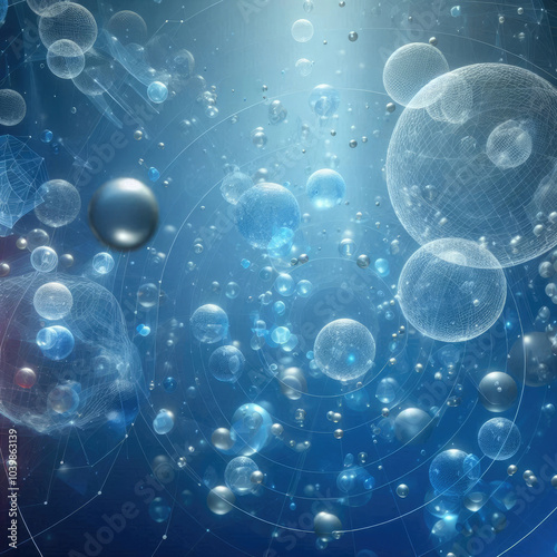 Wallpaper Mural background with bubbles Torontodigital.ca