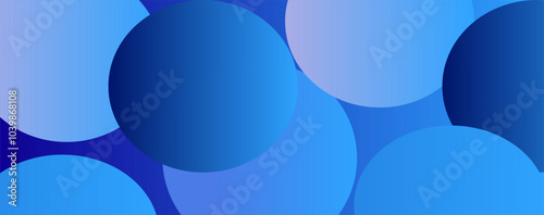 Abstract background blue colour , Geometric circle design illustration eps 