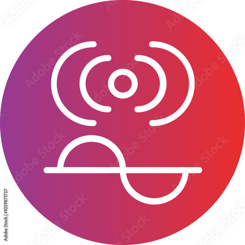 Echo Wave vector icon style