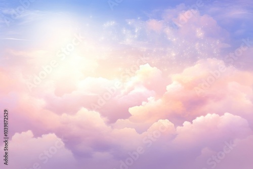 Pastel cloud with sparkle background backgrounds sunlight outdoors.