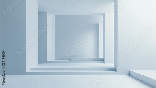 Wallpaper Mural Minimalist Architecture in a Bright Hall Torontodigital.ca