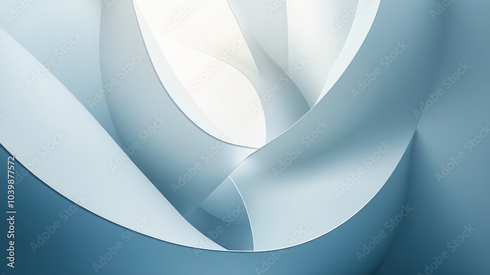 Soft Curves and Gentle Light Dance in Blue Space Soft Curves and Gentle Light Dance in Blue Space