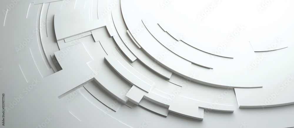 Obraz premium Geometric Patterns on a Sleek, Minimalist Surface