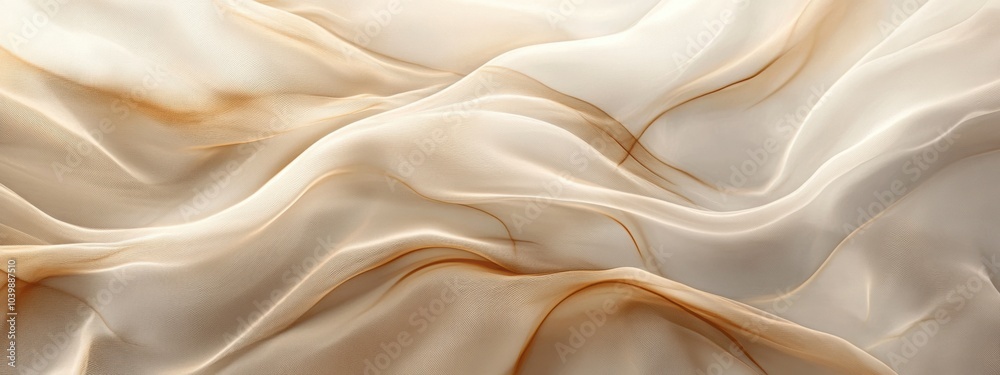 abstract background featuring a wave of soft, translucent fabric abstract background featuring a wave of soft, translucent fabric