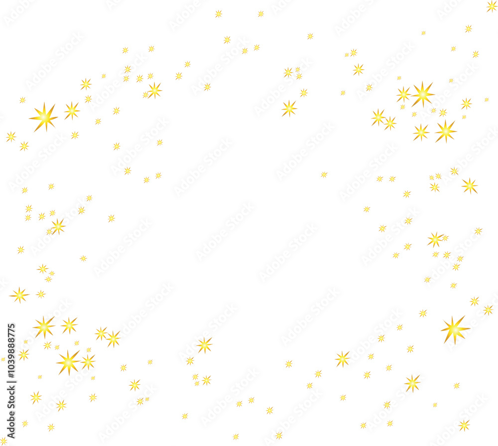 Obraz premium stars and confetti gold dust stardust dust golden