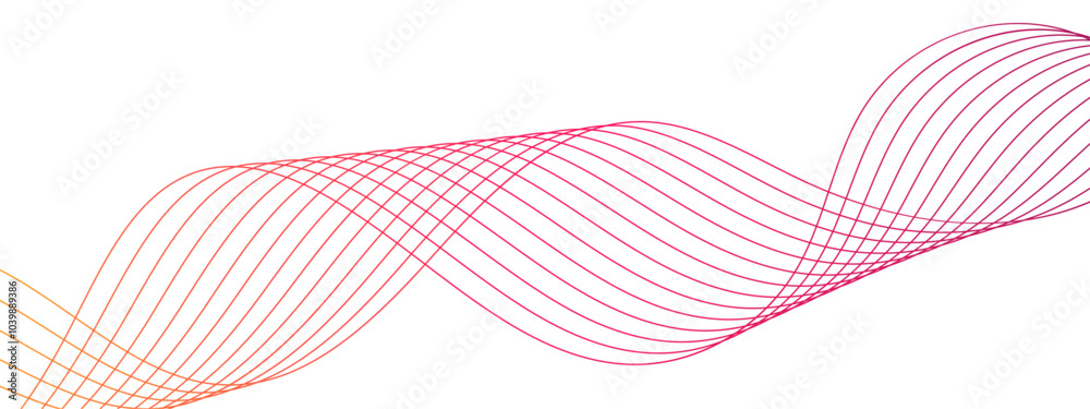 Abstract modern stream wave background and wave curve lines. Frequency sound wave lines and twisted curve lines. Wavy flowing dynamic smooth future technology curve Abstract modern stream wave background and wave curve lines. Frequency sound wave lines and twisted curve lines. Wavy flowing dynamic smooth future technology curve