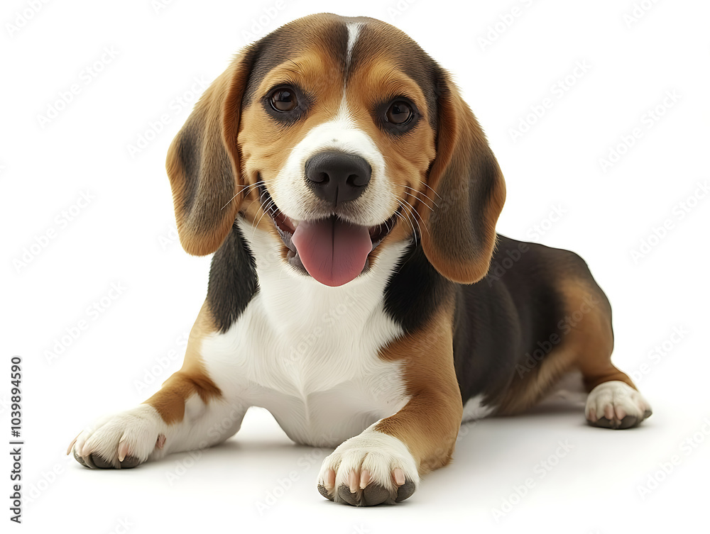Photorealistic adorable beagle illustration Photorealistic adorable beagle illustration