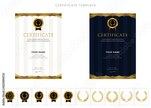 賞状２４７　certificate　award　表彰状　celebration