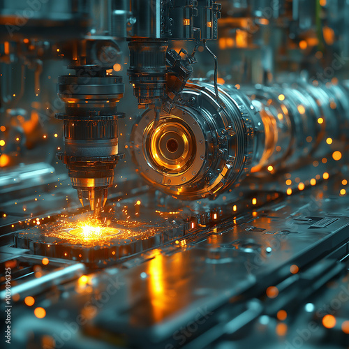 Engineer operator repairs valve equipment in plant industry	, machine.