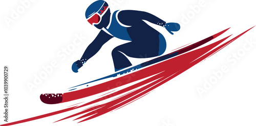 Snowboarding Winter Olympics Icon — Athlete in Mid-Air Trick Pose