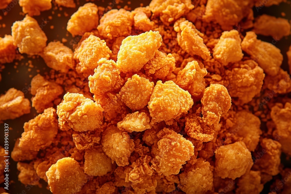Close-Up View of Delicious Fried Chicken Pieces