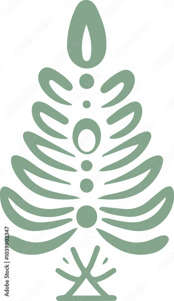 Christmas tree flat vector Christmas tree flat vector