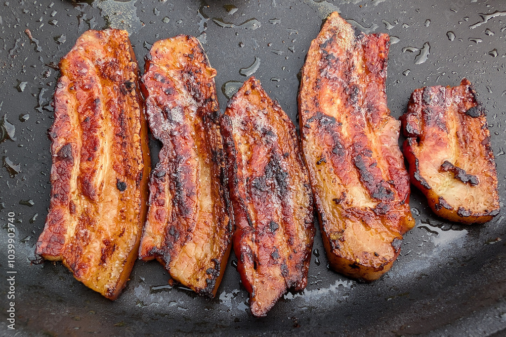 grilled bacon texture grilled bacon texture
