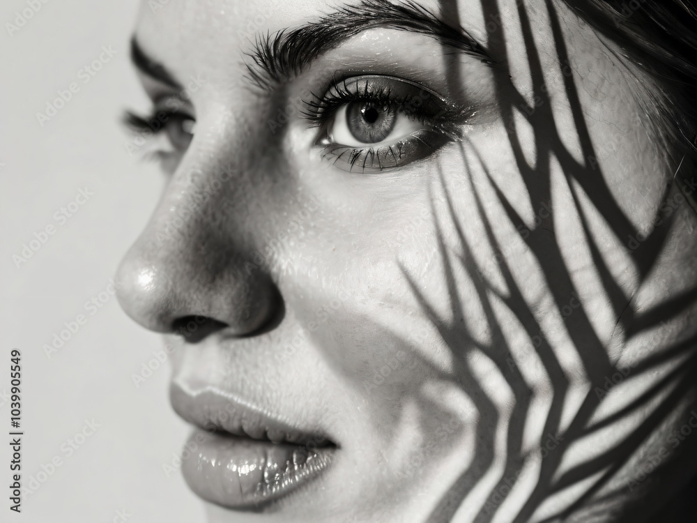 Fototapeta premium The woman in this fashion photo radiates elegance and style.
