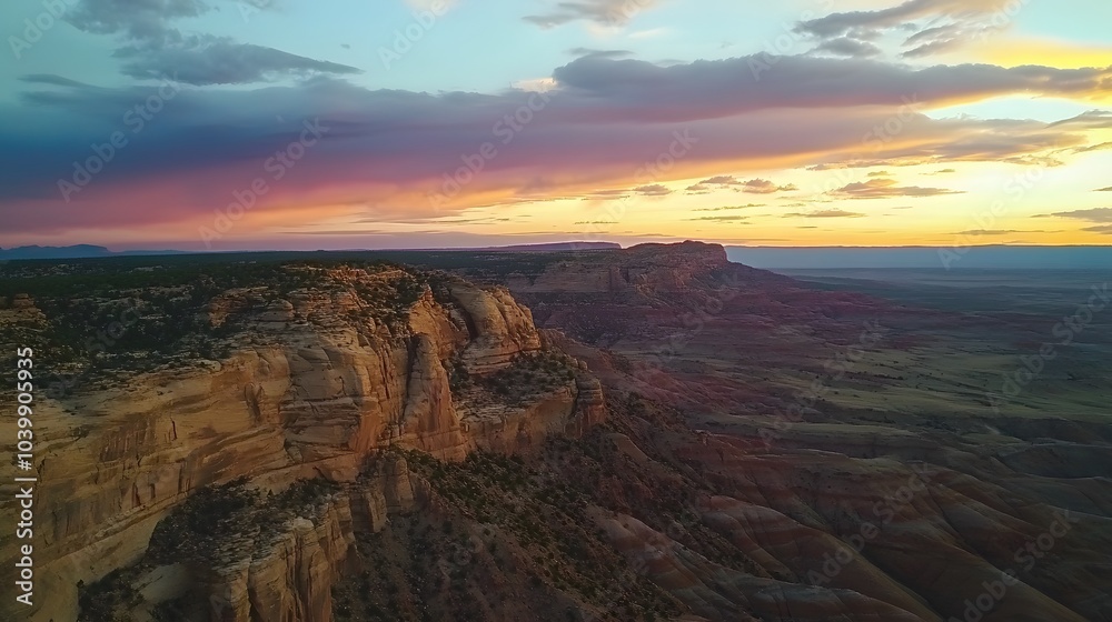 Sunset landscape at Paria Rimrocks, Utah, USA Sunset landscape at Paria Rimrocks, Utah, USA