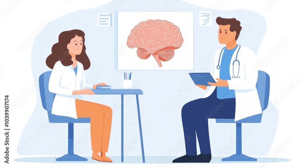 Therapist guiding patient through cognitive-behavioral techniques, focused on mental health improvement, supportive environment, engaged dialogue, therapeutic relationship nurturing. Therapist guiding patient through cognitive-behavioral techniques, focused on mental health improvement, supportive environment, engaged dialogue, therapeutic relationship nurturing.