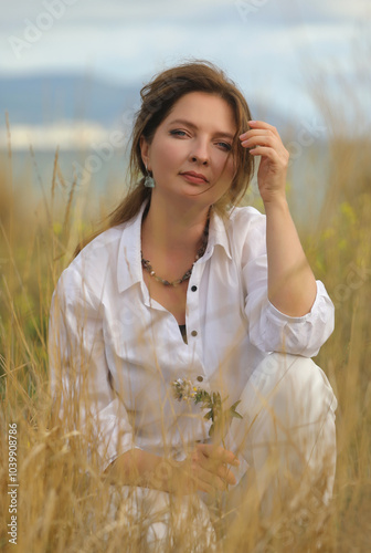 Obraz na płótnie Portrait of woman w salonie
