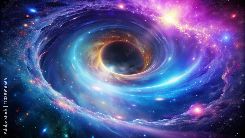 Deep Space Blurple Vortex Hole Fantasy - Cosmic Adventure and Mystical Depths Deep Space Blurple Vortex Hole Fantasy - Cosmic Adventure and Mystical Depths