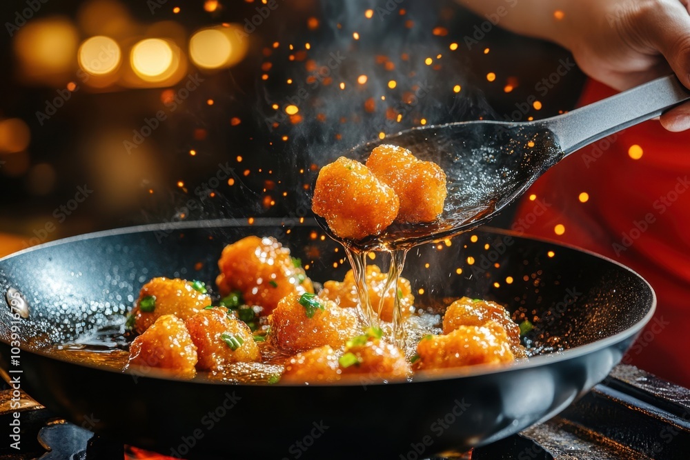 Golden Fried Chicken Nuggets in Thai Style Golden Fried Chicken Nuggets in Thai Style