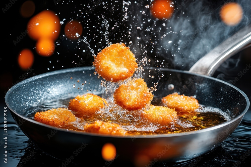 Golden Fried Chicken Nuggets in Traditional Style Golden Fried Chicken Nuggets in Traditional Style