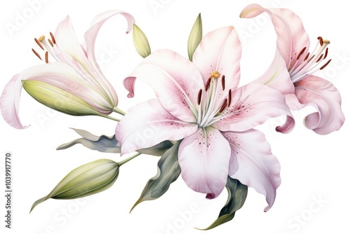 Lily blossom flower plant.