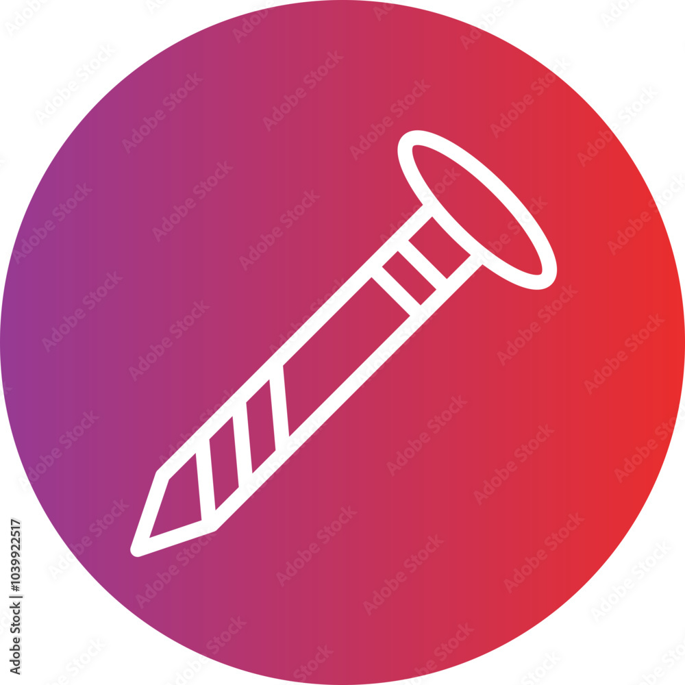 Nails vector icon style Nails vector icon style