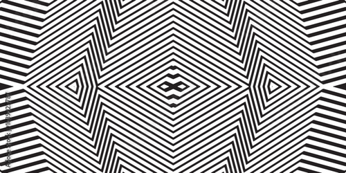 black and white abstract warped vector stripes pattern background