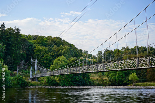 Victoria Bridge over the river Spey in Charlestown of Aberlour in Scotland