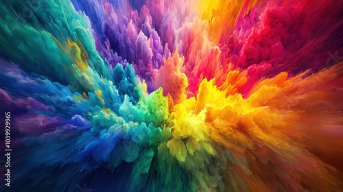 Wallpaper Mural Vibrant Emotion: A Dynamic Abstract Canvas of Modern Art Torontodigital.ca