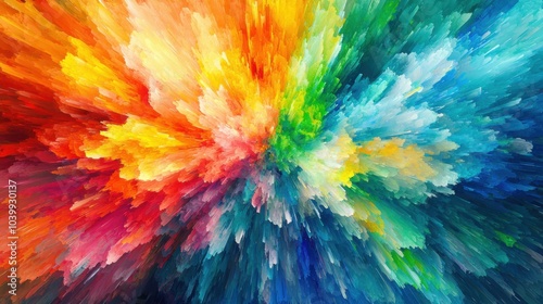 Wallpaper Mural Vibrant Emotion: A Dynamic Abstract Canvas of Modern Art Torontodigital.ca
