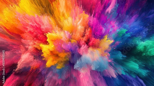Wallpaper Mural Vibrant Emotion: A Dynamic Abstract Canvas of Modern Art Torontodigital.ca