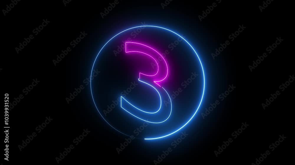 isolated 3 text icon animation on background. isolated 3 text icon animation on background.