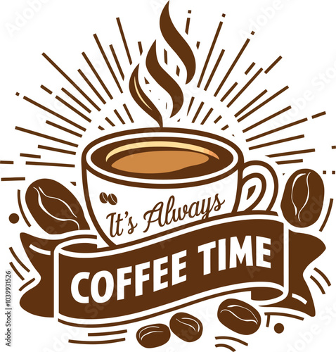 coffee t shirt design for coffee lovers.