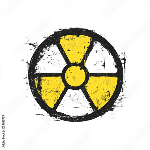 Grunge Radioactive Symbol Illustration