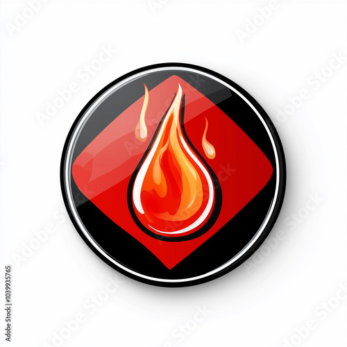 Flame Hazard Warning Icon
