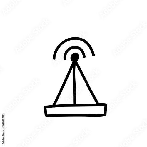 network antenna tower icon