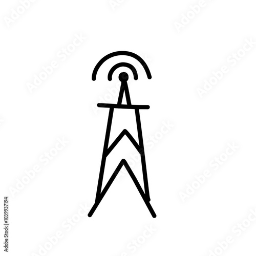 network antenna tower icon