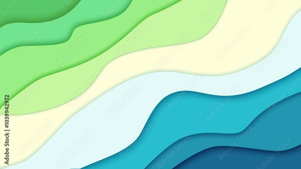 Abstract background animation with minimal smooth waves and seamless motion for clean digital presentations and media content