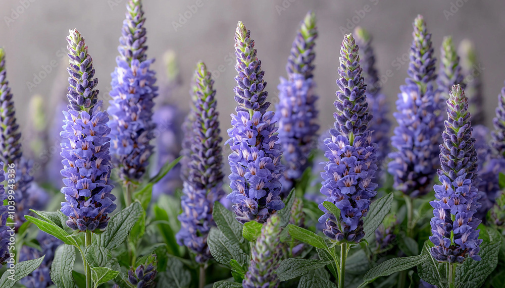 Naklejka premium Purple flower head in nature, beauty in botany generated by AI