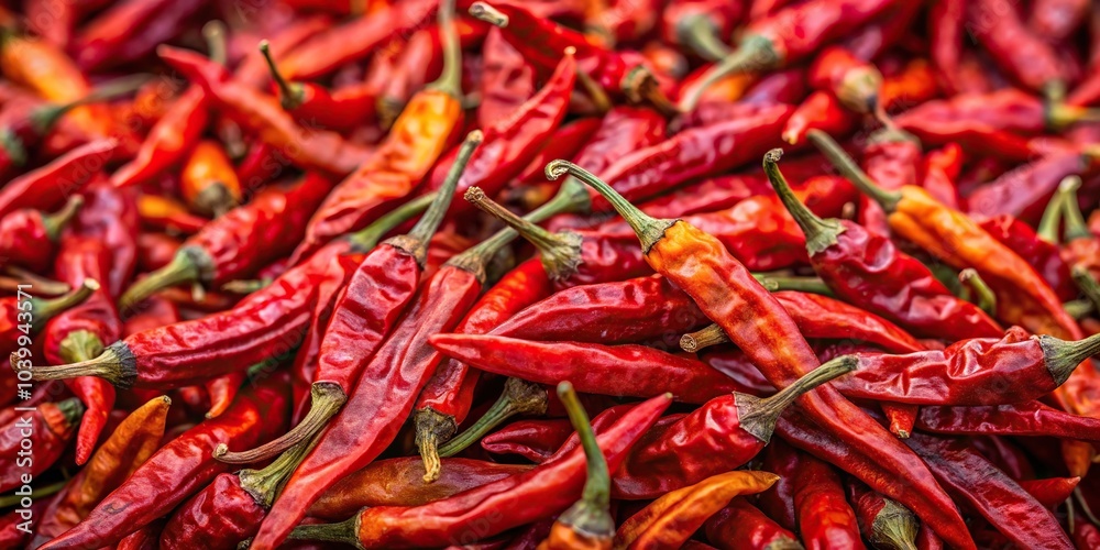 Close-up texture of dry red chili peppers Close-up texture of dry red chili peppers