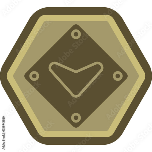 Down Chevron Icon Design