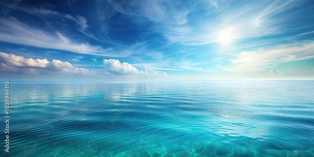 Close-up tranquil oceanic abstraction on pristine white background Close-up tranquil oceanic abstraction on pristine white background
