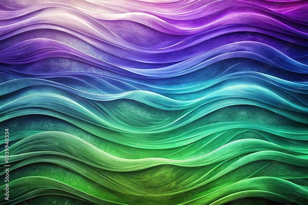 Close-up vibrant abstract waves with textured layers