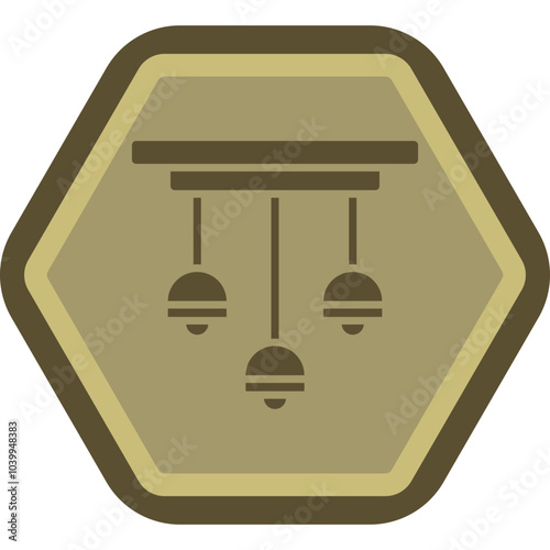 Ceiling Lamp Icon Design
