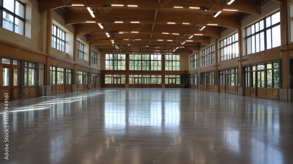 Spacious Indoor Venue with Abundant Natural Light Spacious Indoor Venue with Abundant Natural Light