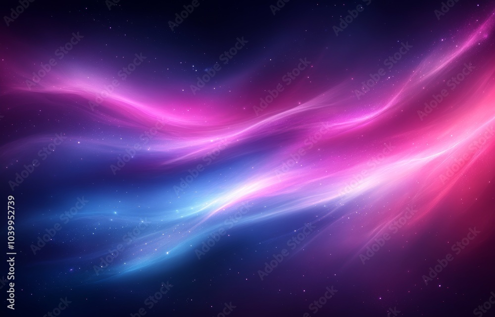 This is a gradient background with a dark abstract background with a violet glow. Watercolor wallpaper template with an empty background.