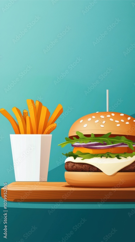 Gourmet Burger with Truffle Aioli and Arugula Gourmet Burger with Truffle Aioli and Arugula