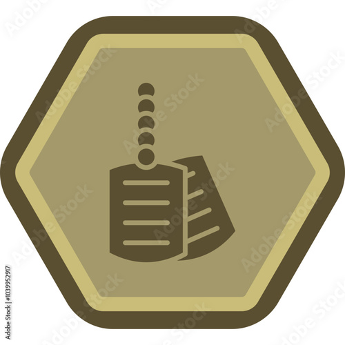 Dog Tag Icon Design